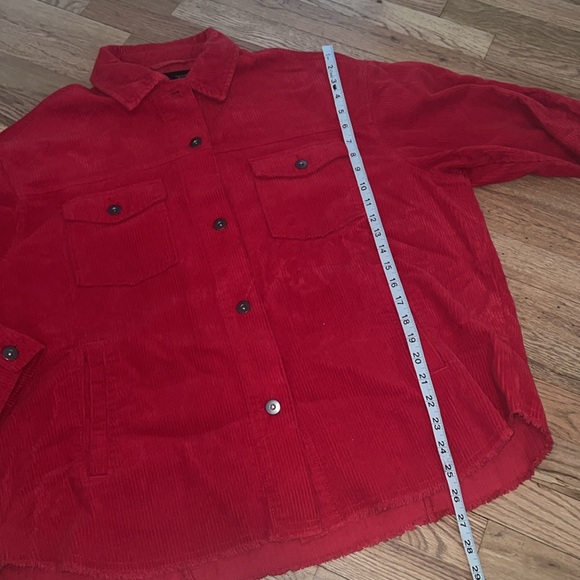 ZARA Corduroy Oversized Shacket Size Medium - Picture 11 of 13